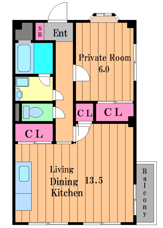 山本マンションの間取り