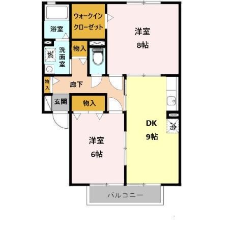 ガーデンハウス明正B棟の間取り