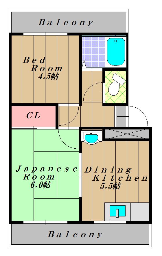 末広マンションの間取り