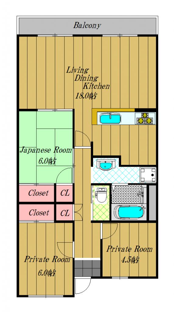 フォレストコート高尾の間取り