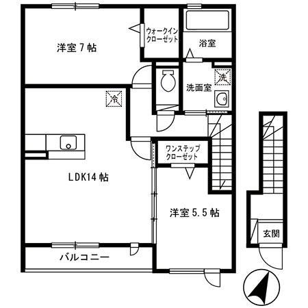 ヴィラ ファミールの間取り