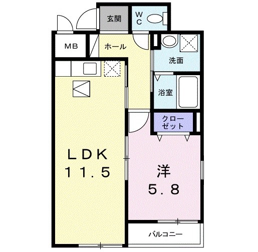 フルー リールの間取り