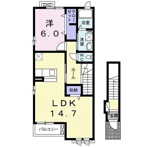 エレガント茱萸木の間取り