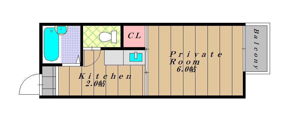 コスモハイツエコーの間取り