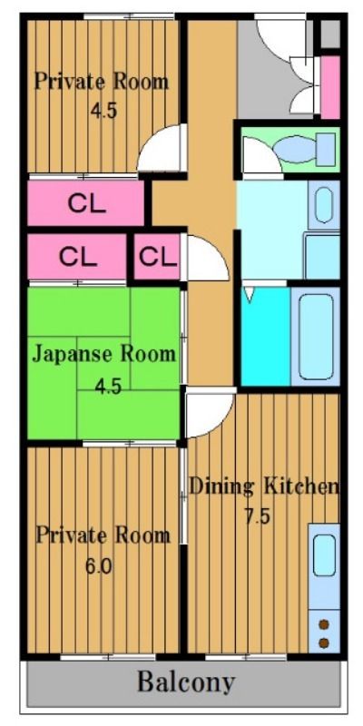 パックス楠の間取り