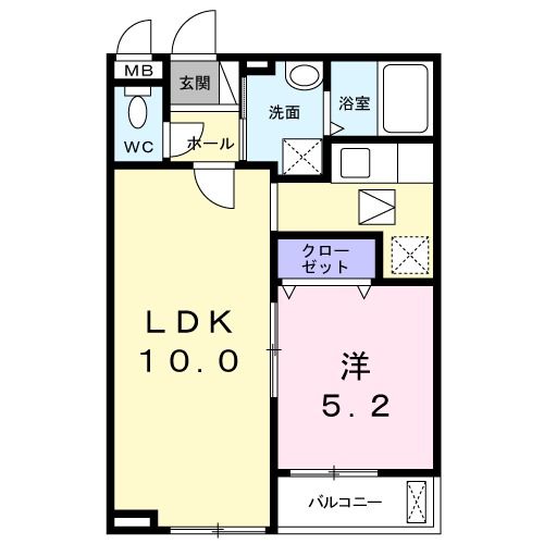 フルー　リールの間取り