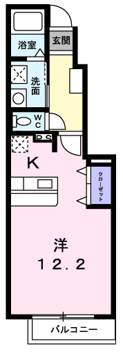 東茱萸木の完工年月(2009年3月)築の賃貸アパートの間取り