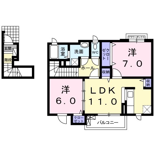 フォーリストベル プラスの間取り