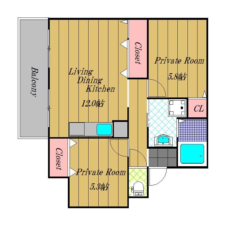 ベル・フルールの間取り