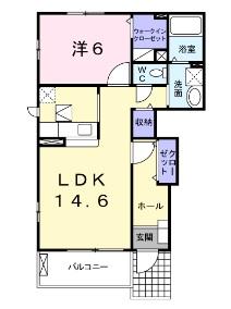 茱萸木の完工年月(2008年3月)築の賃貸アパートの間取り