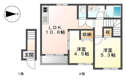 アルビネスIの間取り