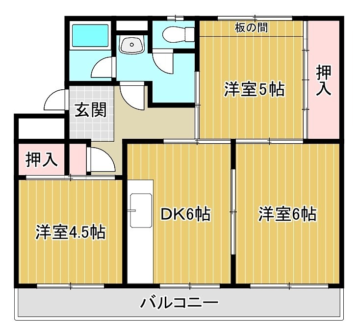 ヴィラナリー千代田1号棟の間取り