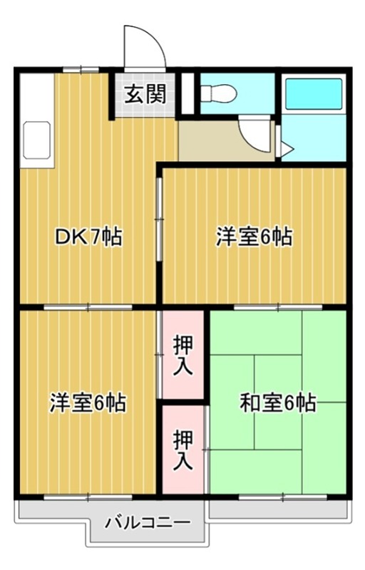 児玉ハイツの間取り