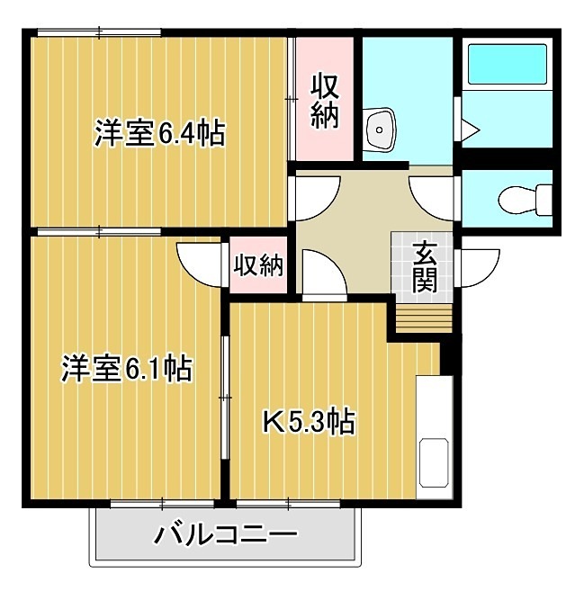 フレグランス福田の間取り