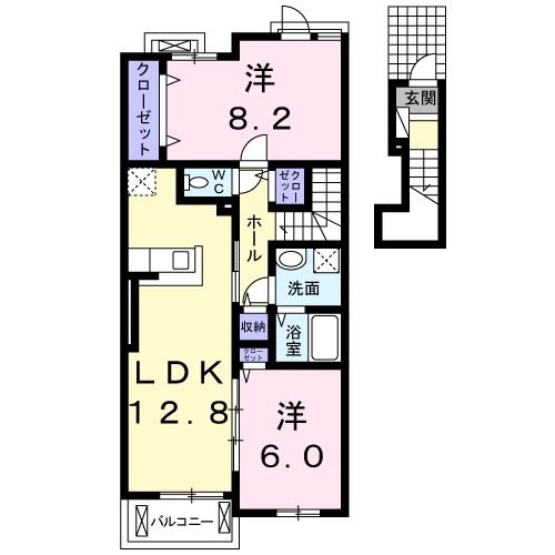 プラシード アロッジオの間取り