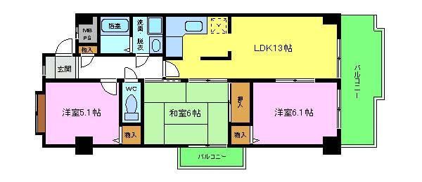 アルシモンテ滝谷の間取り