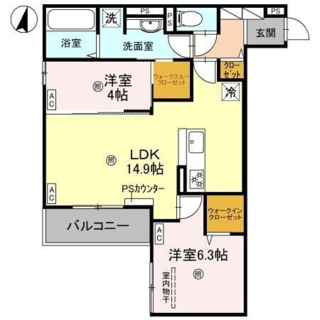 CASA MUKAINOの間取り