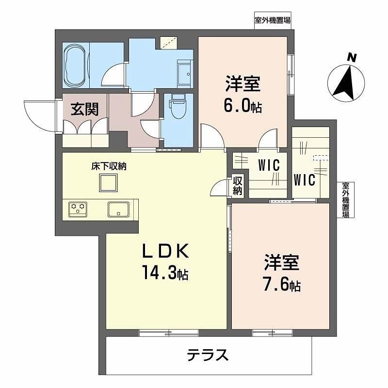 シャーメゾン 爽の間取り