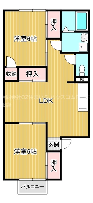 シャトードイワネG号館の間取り
