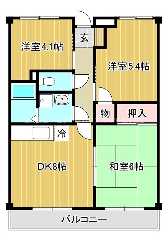 尾崎コーポの間取り