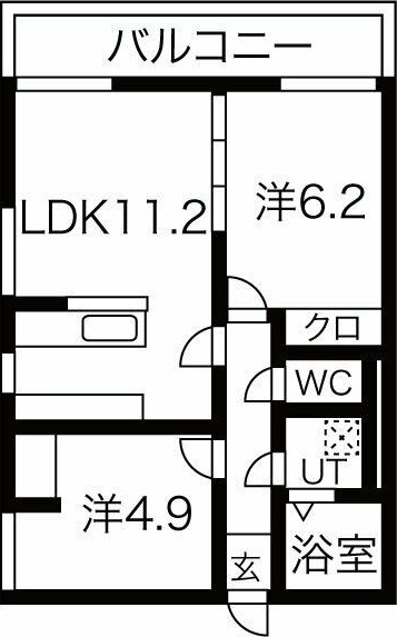 アサヒレジデンスの間取り