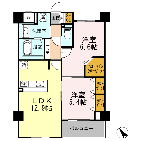 ブランドール東百舌鳥の間取り