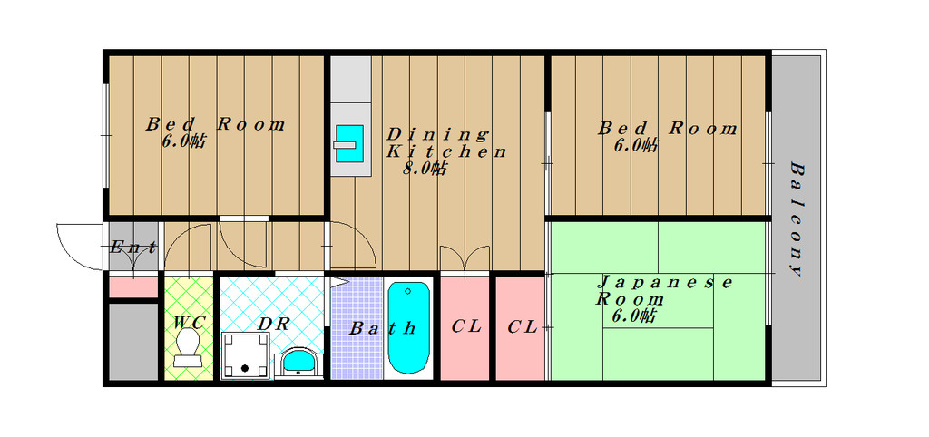 アーネットスタシオン大阪狭山の間取り