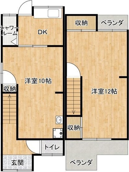 河内長野市喜多町戸建の間取り