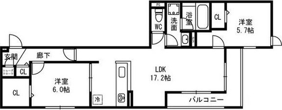 D-residence西野 A棟の間取り