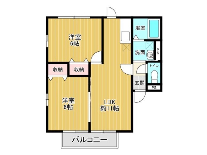 ソレイユAの間取り