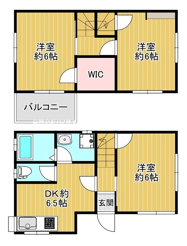 大阪狭山市東野中戸建の間取り
