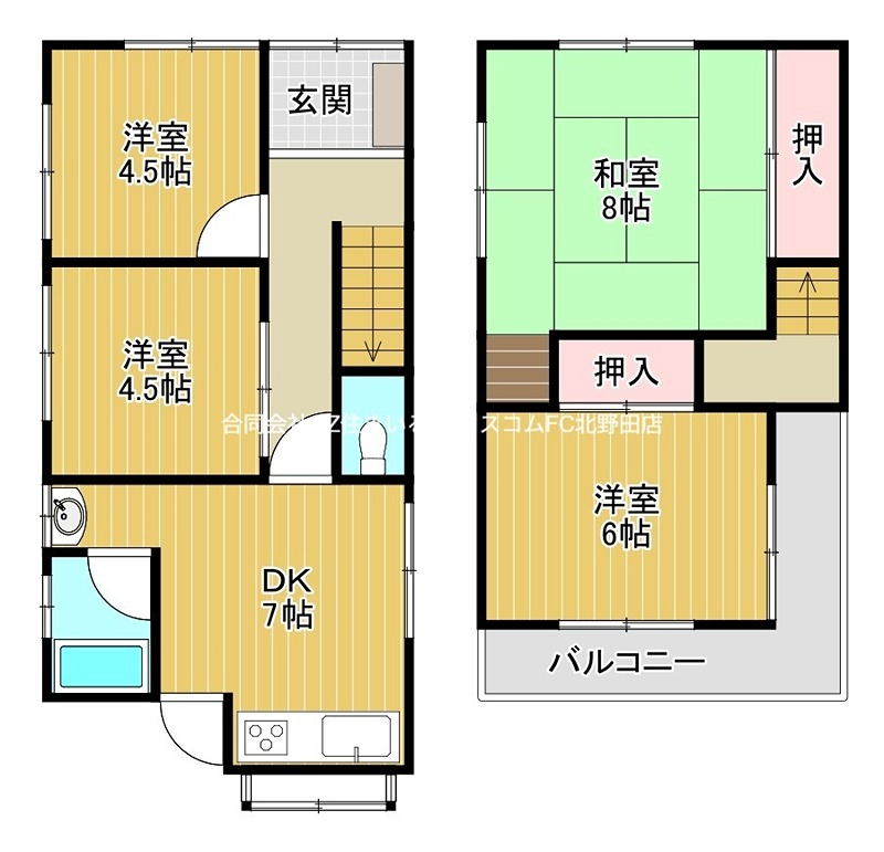 高松戸建401-10の間取り