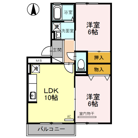 グレース岸田の間取り