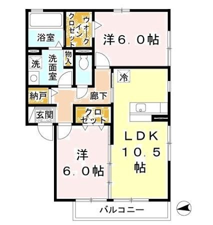 Dフォレスタ初芝の間取り