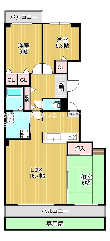 リベラス21 6棟の間取り