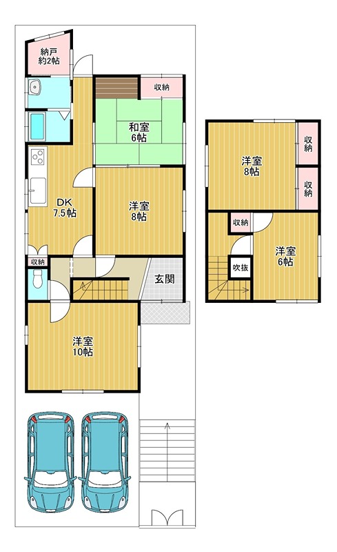 富田林市寺池台3丁目 貸戸建ての間取り
