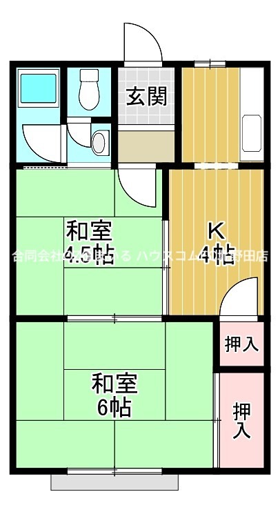 若竹荘の間取り