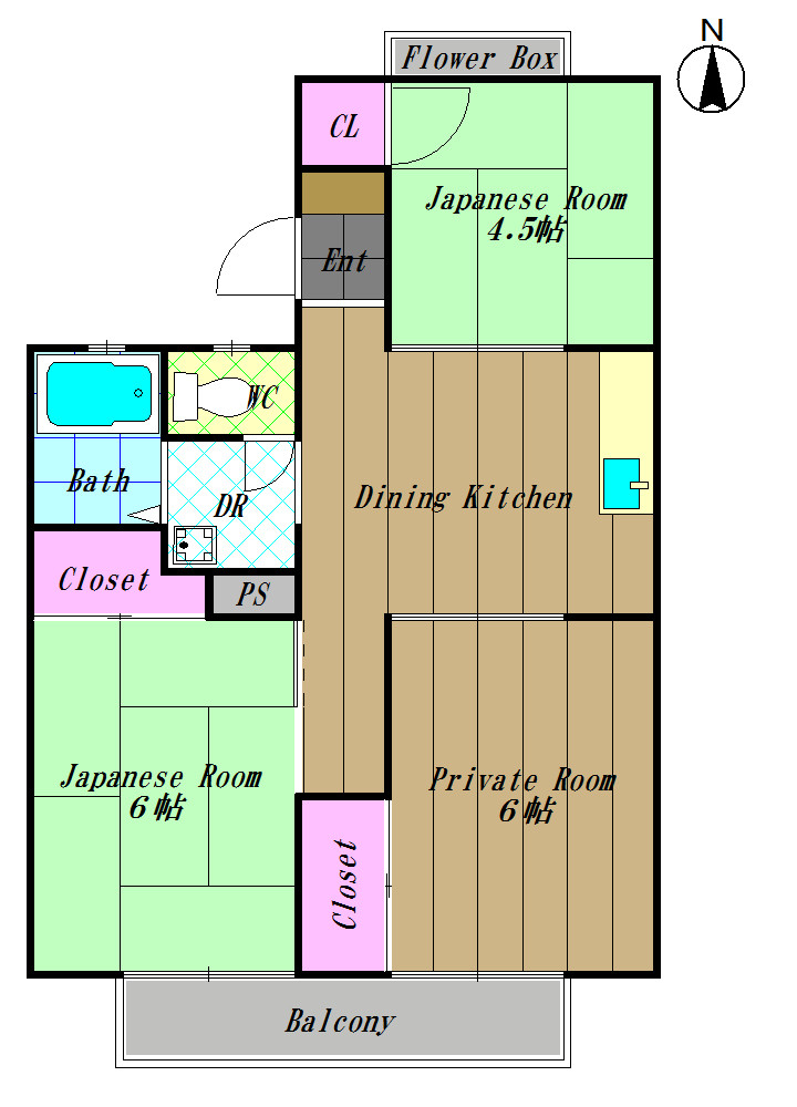 サニーハウスの間取り