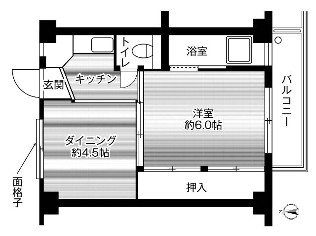 ビレッジハウス木戸5号棟の間取り