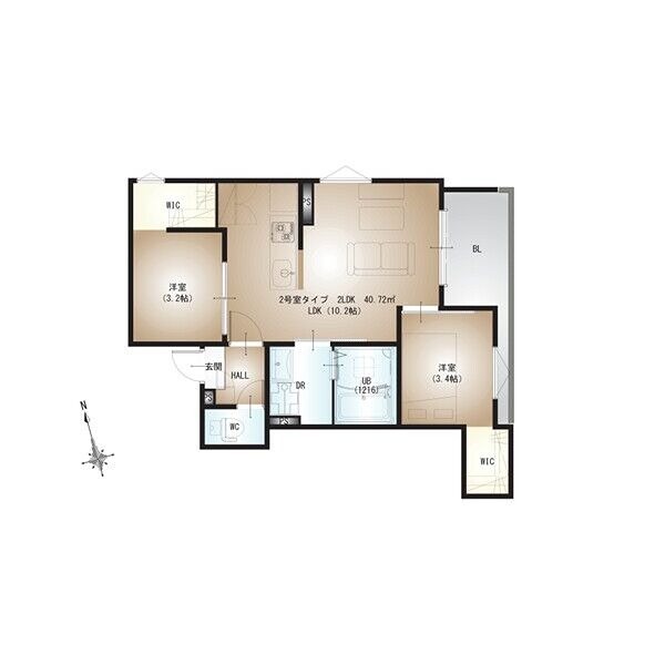 REGALEST堺初芝の間取り