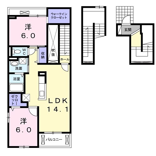 ストラーダ ディ ラピスの間取り