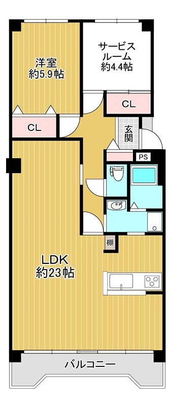藤和さやまハイタウンB棟の間取り