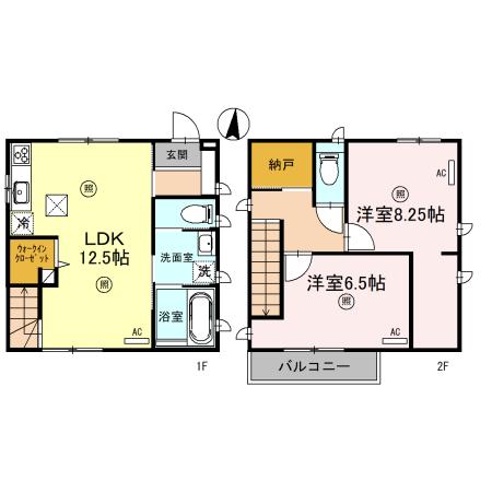 堺市東区北野田戸建の間取り
