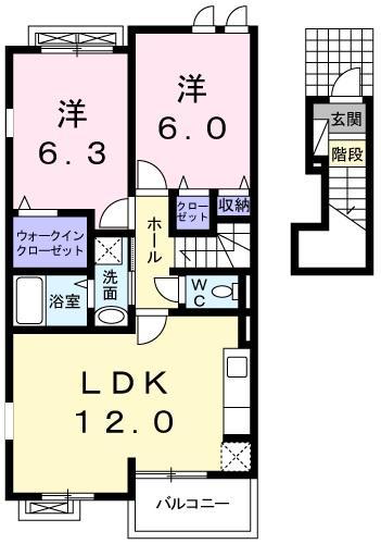 ジュネス　オーブの間取り