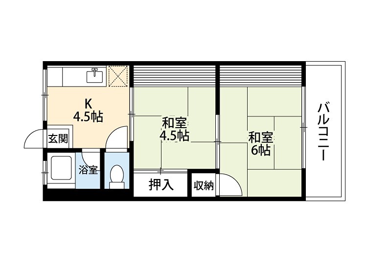 なぎさハイツの間取り