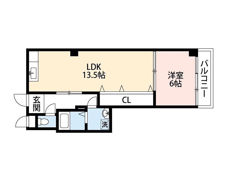 ニューハイツ岡山手の間取り