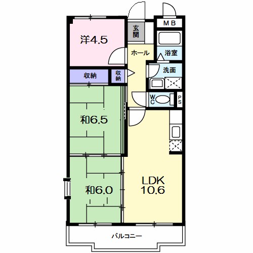 アネックス香里ヶ丘の間取り