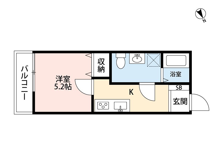 casa御殿山の間取り