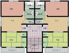 交久瀬ハイツA棟の間取り