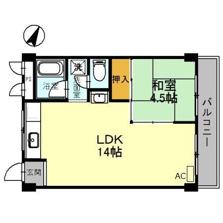 上田ビルの間取り